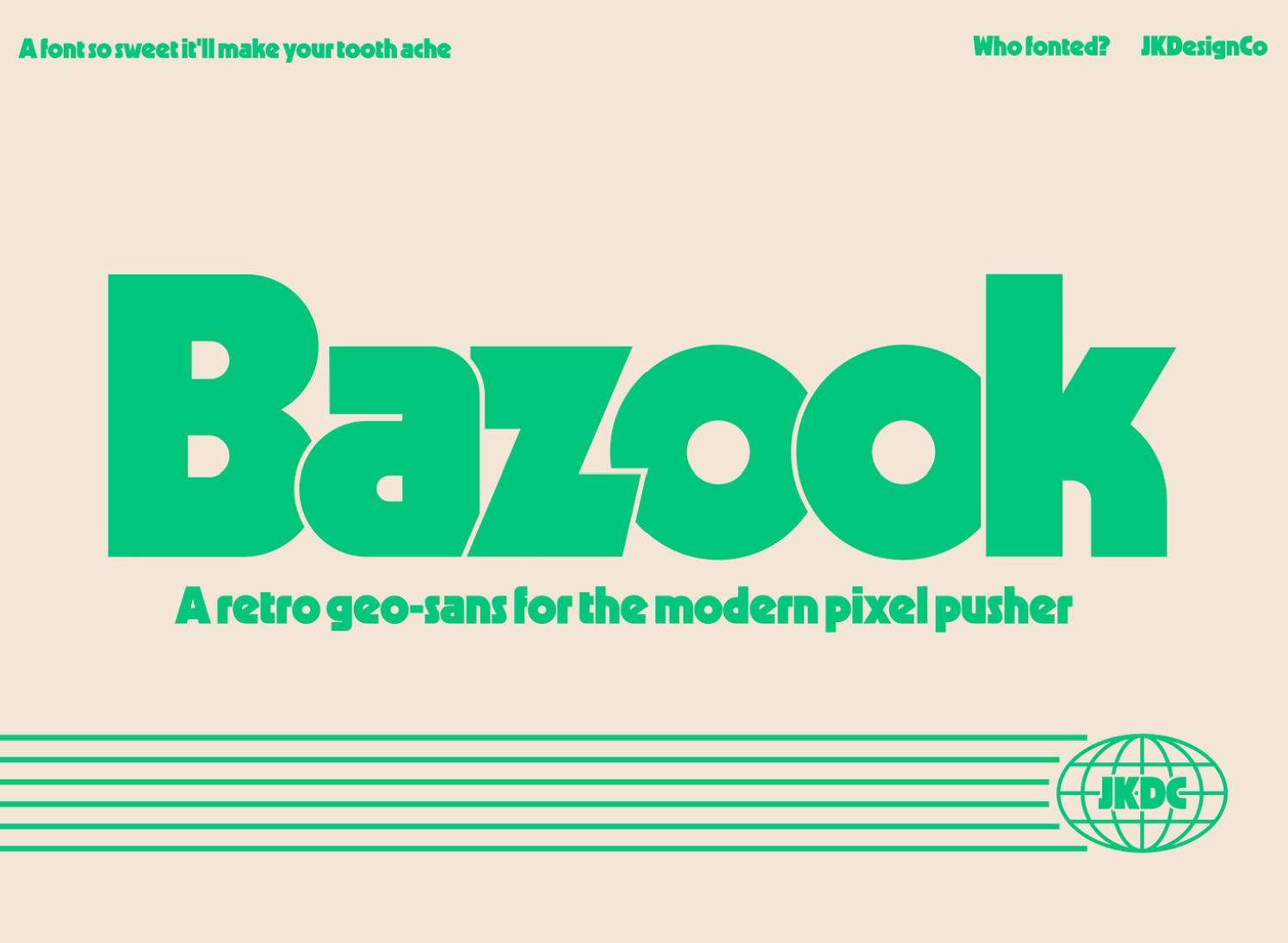 Retro Font from: https://dribbble.com/shots/25042791-Bazook-A-Retro-Geo-Sans-Font