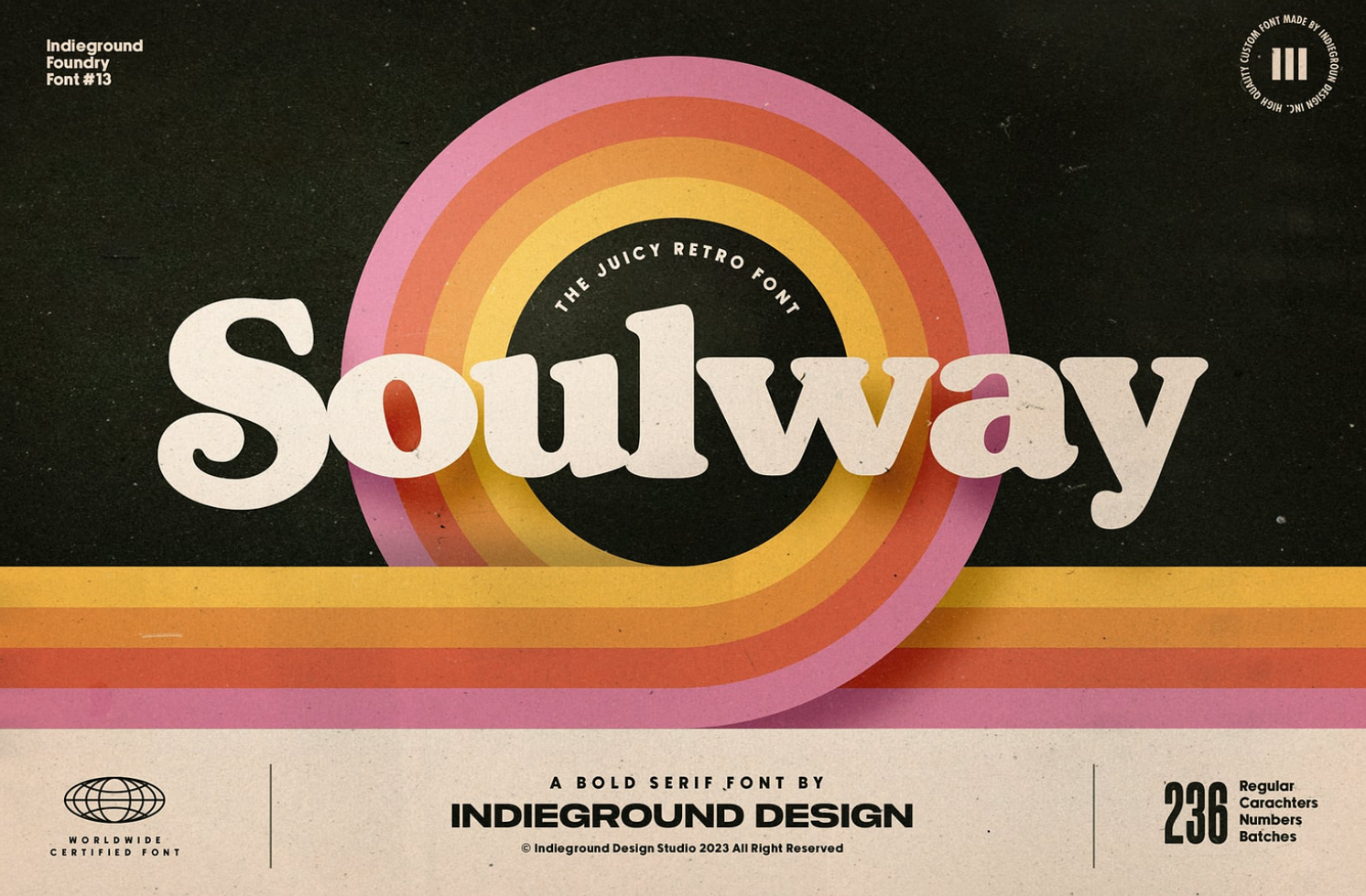 Retro Font from: https://dribbble.com/shots/23854815-Soulway-Font-Free