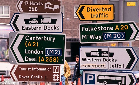 Multiple road signs pointing in different directions